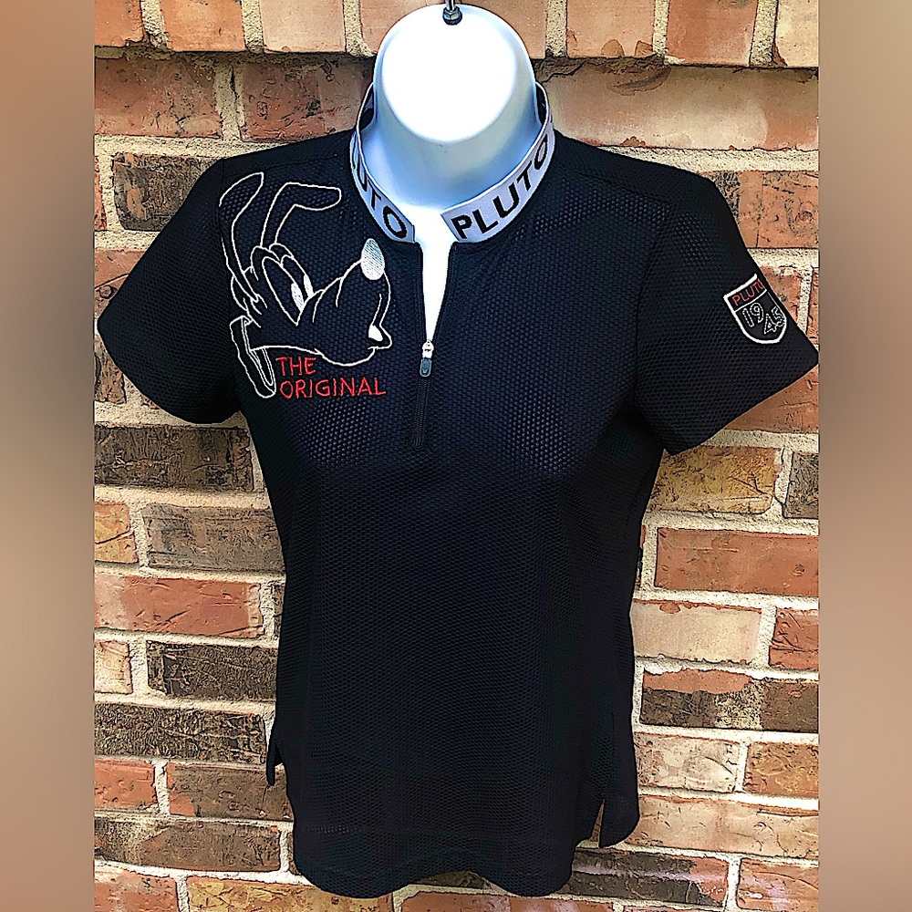 Disney 90 Black Mesh Pluto Shirt Size 90 or Small